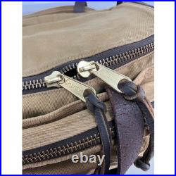 Vintage Filson Compartment Bag Rugged Tan Twill & Saddle Style 264 Old Stock Bag