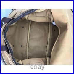 Vintage Filson Compartment Bag Rugged Tan Twill & Saddle Style 264 Old Stock Bag