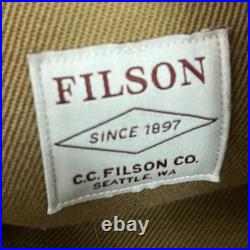 Vintage Filson Compartment Bag Rugged Tan Twill & Saddle Style 264 Old Stock Bag