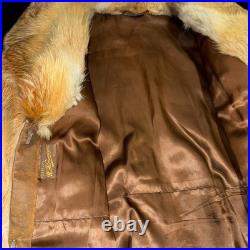 Vintage Fox Fur Coat Luxe Old Money Glam Winter Jacket Y2K Style