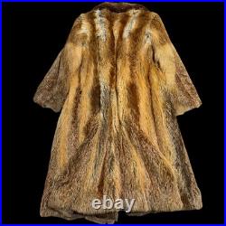 Vintage Fox Fur Coat Luxe Old Money Glam Winter Jacket Y2K Style