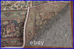 Vintage Handmade Floral Area Rug 9x11 Ft Medallion Wool Rug Traditional Style