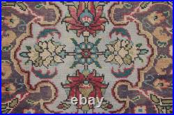 Vintage Handmade Floral Area Rug 9x11 Ft Medallion Wool Rug Traditional Style