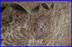 Vintage Handmade Floral Area Rug 9x11 Ft Medallion Wool Rug Traditional Style