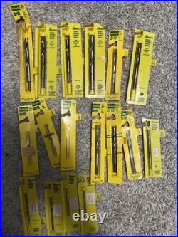 Vintage Hanson Drill Bit Lot, Old Style. High Speed Steel. 1/16 to 1/2