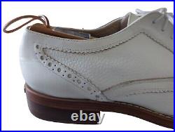 Vintage HeadTCommendation Men's 11.5 Leather Old Style Golf Shoes White