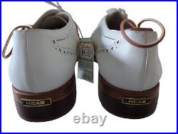 Vintage HeadTCommendation Men's 11.5 Leather Old Style Golf Shoes White