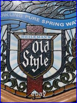 Vintage Heileman Old Style Sparkling Pure Spring Water Lighted Beer Sign WORKS