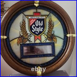 Vintage Heileman's 1988 Old Style Beer Light Sign Digital Clock