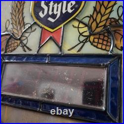 Vintage Heileman's 1988 Old Style Beer Light Sign Digital Clock