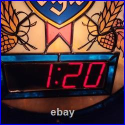 Vintage Heileman's 1988 Old Style Beer Light Sign Digital Clock