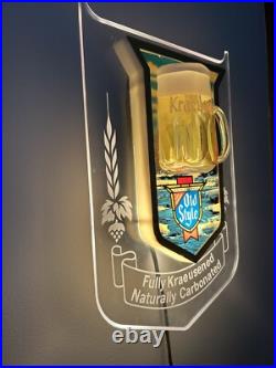 Vintage Heileman's OLD STYLE Beer BUBBLER MOTION Bar Light Sign