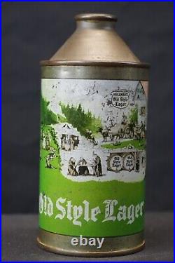 Vintage Heileman's OLD STYLE LAGER BEER High Profile Cone Top Can LA CROSSE WI