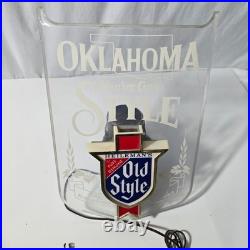 Vintage Heileman's Old Style Beer Light Sign 18 Oklahoma You've Got Style Bar