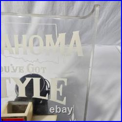 Vintage Heileman's Old Style Beer Light Sign 18 Oklahoma You've Got Style Bar
