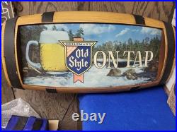 Vintage Heileman's Old Style Beer ON TAP Lighted Sign
