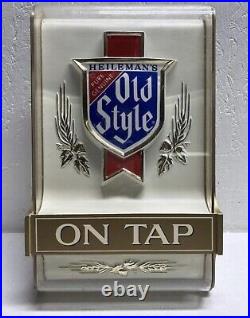 Vintage Heileman's Old Style Beer On Tap Lighted Sign 16 X 10