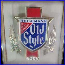 Vintage Heileman's Old Style Beer On Tap Lighted Sign 16 X 10