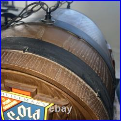 Vintage Heileman's Old Style Beer Pure Genuine Hanging Barrel Light