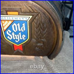 Vintage Heileman's Old Style Beer Pure Genuine Hanging Barrel Light