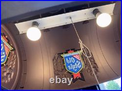 Vintage Heileman's Old Style Beer Pure Genuine Hanging Barrel billiards Light