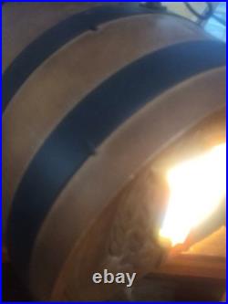 Vintage Heileman's Old Style Beer Pure Genuine Pool Table Hanging Barrel Light