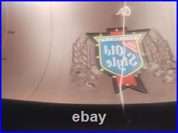 Vintage Heileman's Old Style Beer Pure Genuine Pool Table Hanging Barrel Light