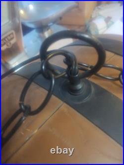Vintage Heileman's Old Style Beer Pure Genuine Pool Table Hanging Barrel Light