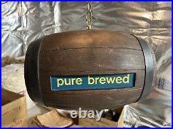 Vintage Heileman's Old Style Beer Rotating Barrel Bar Motion Light Sign WithVideo Vintage Heileman's Old Style Beer Rotating Barrel Bar Motion Light Sign WithVideo