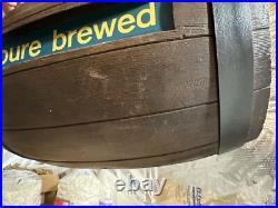 Vintage Heileman's Old Style Beer Rotating Barrel Bar Motion Light Sign WithVideo Vintage Heileman's Old Style Beer Rotating Barrel Bar Motion Light Sign WithVideo