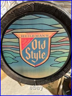 Vintage Heileman's Old Style Beer Rotating Barrel Bar Motion Light Sign WithVideo Vintage Heileman's Old Style Beer Rotating Barrel Bar Motion Light Sign WithVideo