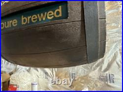 Vintage Heileman's Old Style Beer Rotating Barrel Bar Motion Light Sign WithVideo Vintage Heileman's Old Style Beer Rotating Barrel Bar Motion Light Sign WithVideo