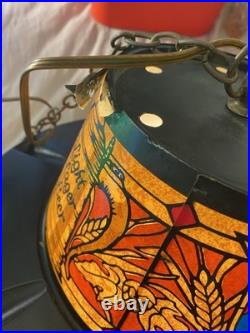 Vintage Heileman's Old Style Beer Rotating Hanging Motion Bar Light Sign WORKS