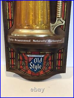 Vintage Heileman's Old Style Beer Sign 3D Mug Stein Rare 21 X 10