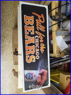 Vintage Heileman's Old Style Beer Sign/Chicago Bears