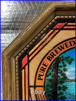 Vintage Heileman's Old Style Beer Waterfall River Motion Bar Light Sign