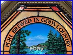 Vintage Heileman's Old Style Beer Waterfall River Motion Bar Light Sign