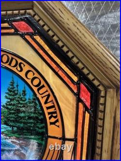 Vintage Heileman's Old Style Beer Waterfall River Motion Bar Light Sign