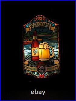 Vintage Heileman's Old Style Beer Welcome Lighted Sign