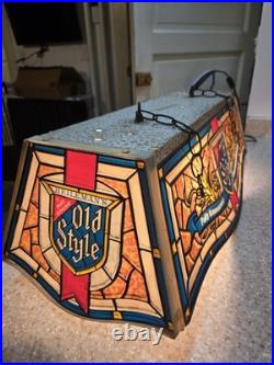 Vintage Heileman's Old Style Beer lighted pool table sign