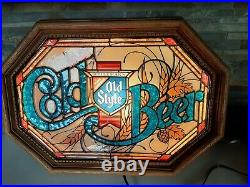 Vintage Heileman's Old Style Cold Beer Lighted Bar Sign