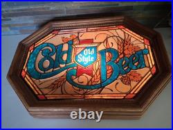 Vintage Heileman's Old Style Cold Beer Lighted Bar Sign