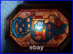 Vintage Heileman's Old Style Cold Beer Lighted Bar Sign