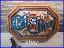 Vintage Heileman's Old Style Cold Beer Lighted Bar Sign