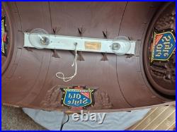 Vintage Heileman's Old Style Hanging Half Barrel Bar Light