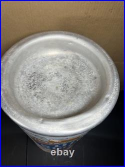 Vintage Heileman's Old Style Lager Beer Ashtray Canister Large 20 Inches Tall