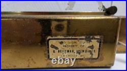 Vintage Heileman's Old Style Lager Grenadier Pebble Etched Lighted Back Bar Sign