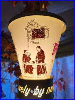 Vintage Heileman's Old Style Lager Hourglass Spinning Sign