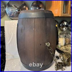 Vintage Heileman's Old Style Lighted Barrel Beer Sign. Works