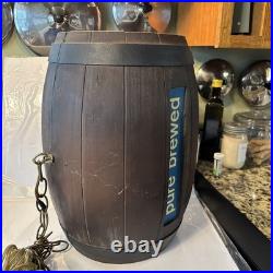 Vintage Heileman's Old Style Lighted Barrel Beer Sign. Works